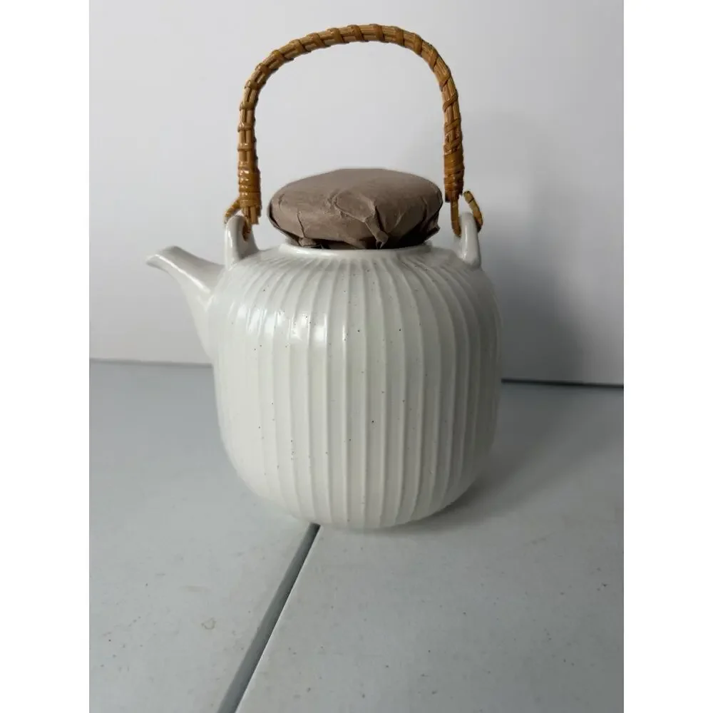 Our Table Landon 1.21 Quart Stoneware Teapot in Seasalt
